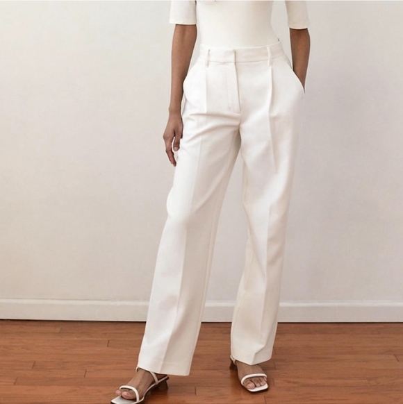ARITZIA WILFRED Ibiza Pants White 0 - Picture 7 of 12